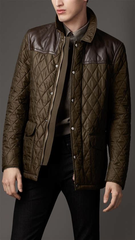 burberry mens leather jacket|Burberry windbreaker men's.